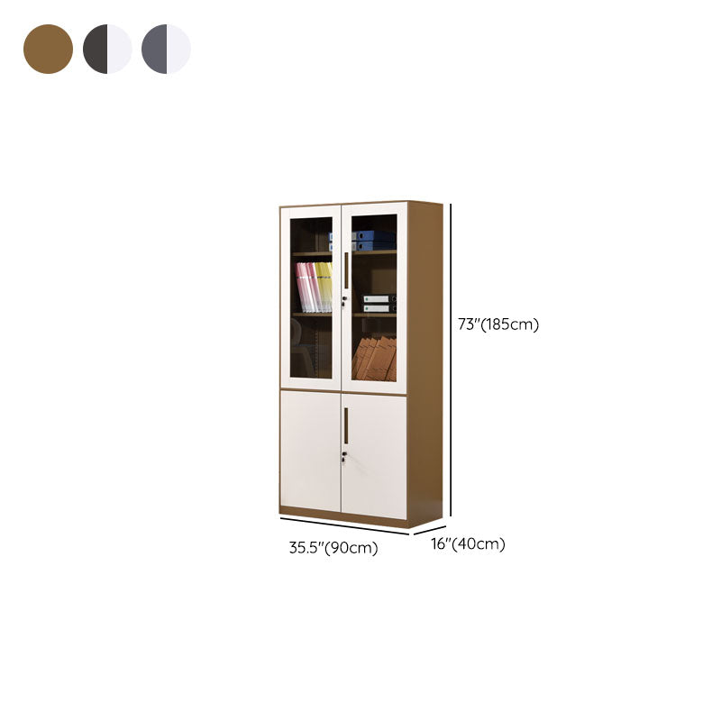 Armoire de fichiers contemporaine Cadre en acier à liborde verticale avec serrure de clé