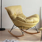 Modern Rocking Chair Solid Color Indoor Rocker Chair with Dark Legs Yellow Clearhalo 'Chairs & Seating' 'furn' 'furn_rocking_chairs' 'Furniture' 'Living Room Furniture' 'Rocking Chairs' 'rocking_chairs' 6606333