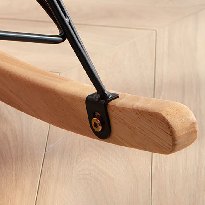 Modern Rocking Chair Solid Color Indoor Rocker Chair with Dark Legs Clearhalo 'Chairs & Seating' 'furn' 'furn_rocking_chairs' 'Furniture' 'Living Room Furniture' 'Rocking Chairs' 'rocking_chairs' 6606339