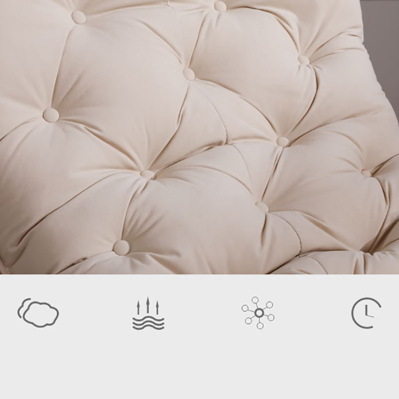 Modern Rocker Chair Metal Frame Tufted Cushion Spindle Rocker Chair for Living Room Clearhalo 'Chairs & Seating' 'furn' 'furn_rocking_chairs' 'Furniture' 'Living Room Furniture' 'Rocking Chairs' 'rocking_chairs' 6606370