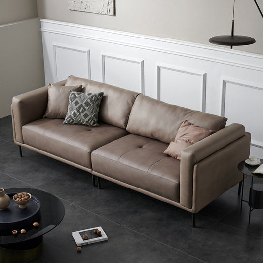 Moderne quadratische Arme Sofa Holzkissen zurück Sofa für Wohnzimmer