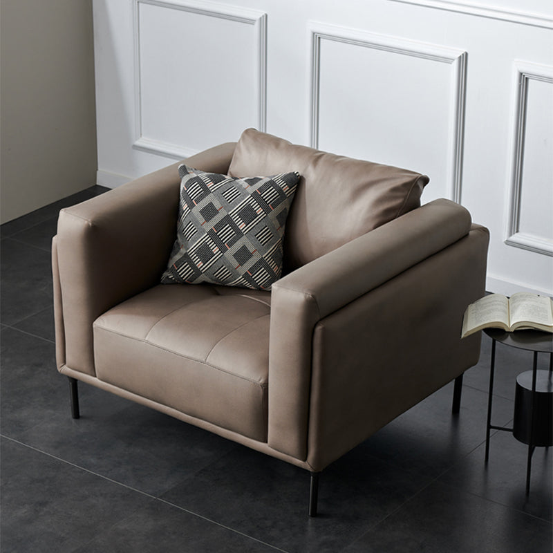 Divano a braccia quadrate moderne cuscini di legno divano divano per soggiorno