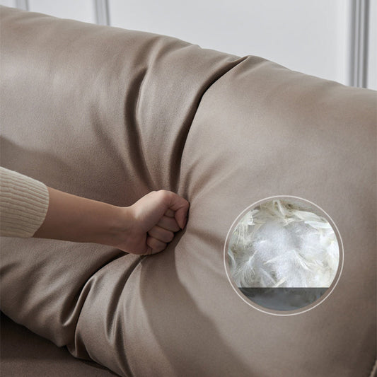 Moderne quadratische Arme Sofa Holzkissen zurück Sofa für Wohnzimmer