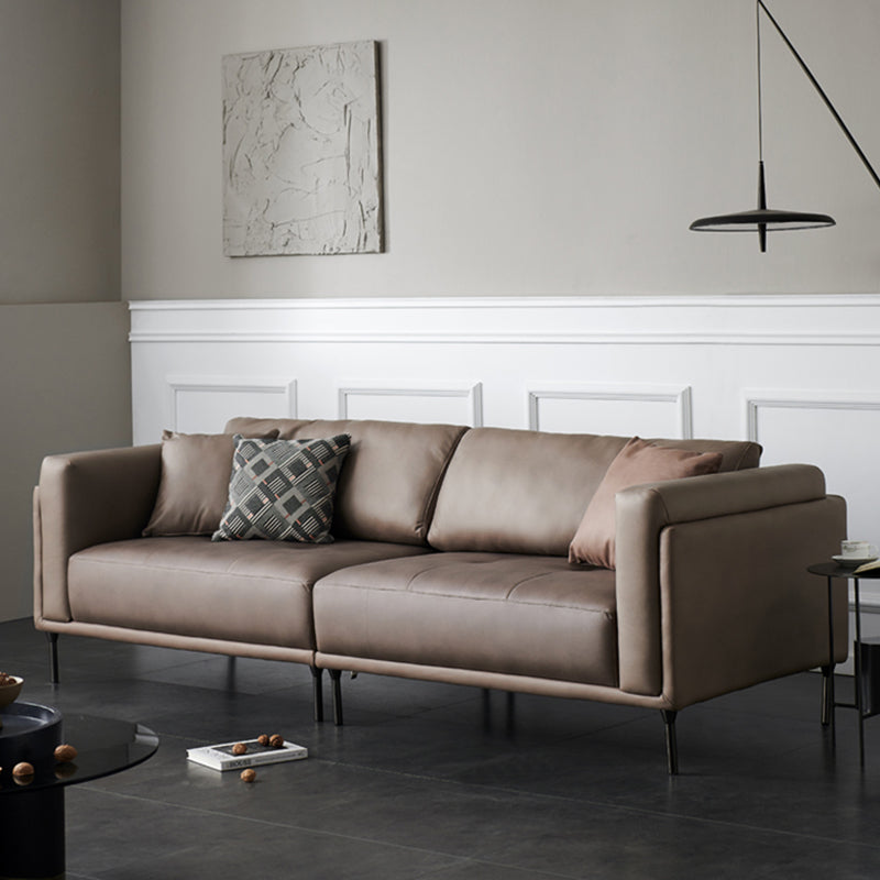 Divano a braccia quadrate moderne cuscini di legno divano divano per soggiorno