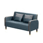 Contemporary Tight Back Square Arm Faux Leather Living Room Seating