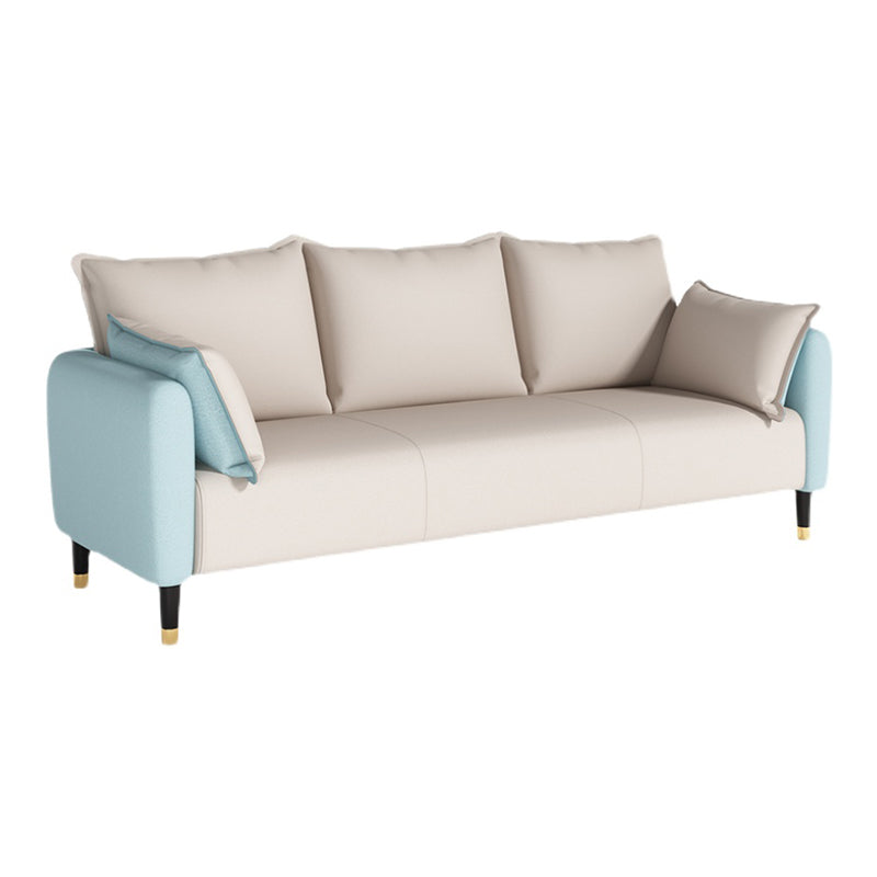 Cuscini glam a braccio quadrato soggiorno finto sedute standard in pelle