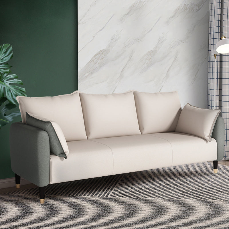 Cuscini glam a braccio quadrato soggiorno finto sedute standard in pelle