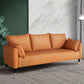 Glam Pillows Square Arm Living Room Faux Leather Standard Seating