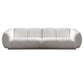 Divano di lana minimalista con chaise in bianco divano in tessuto da 29,1 "H