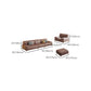 Pillow Top Arm Farmhouse Seating Dark Brown Living Room Settee