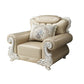 Tufted Scroll Arm Chesterfield Sofa and Chaise Genuine Leather Sofa with Pillows Clearhalo 'furn' 'furn_sectionals' 'Furniture' 'Living Room Furniture' 'Sectionals' 6606727