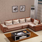 Rattan-Akzentsofa und Chaiselongue-Sofa im tropischen Stil mit Kissen