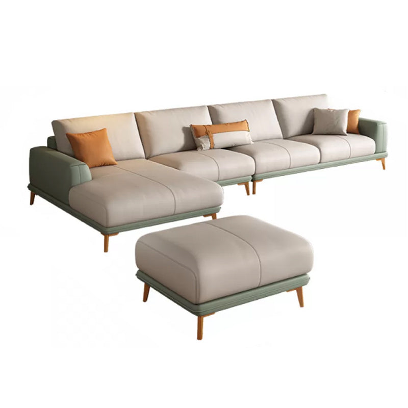 Canapé sectionnel en faux cuir