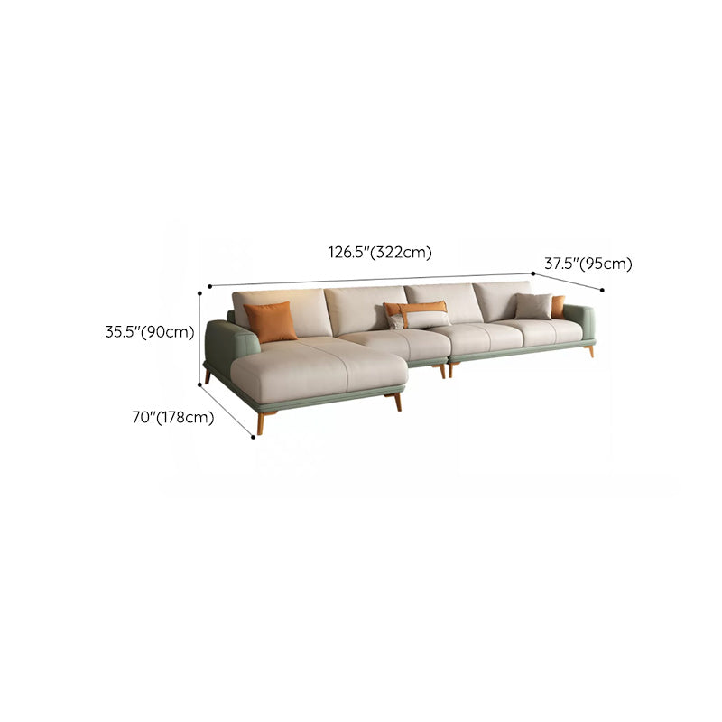 Canapé sectionnel en faux cuir