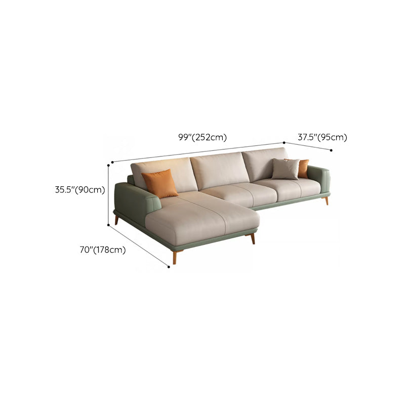 Canapé sectionnel en faux cuir