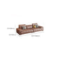 Faux Leather Sofa and Chaise Pillow Top Arm Sewn Pillow Back Seating