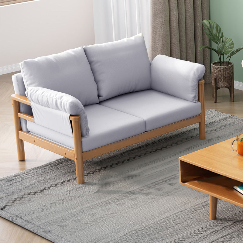 Scandinavian Pillow Top Arm Sofa Loose Back Living Room Settee