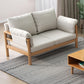 Scandinavian Pillow Top Arm Sofa Loose Back Living Room Settee