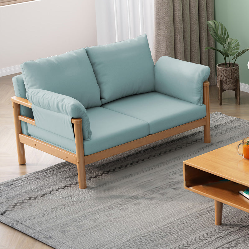 Scandinavian Pillow Top Arm Sofa Loose Back Living Room Settee