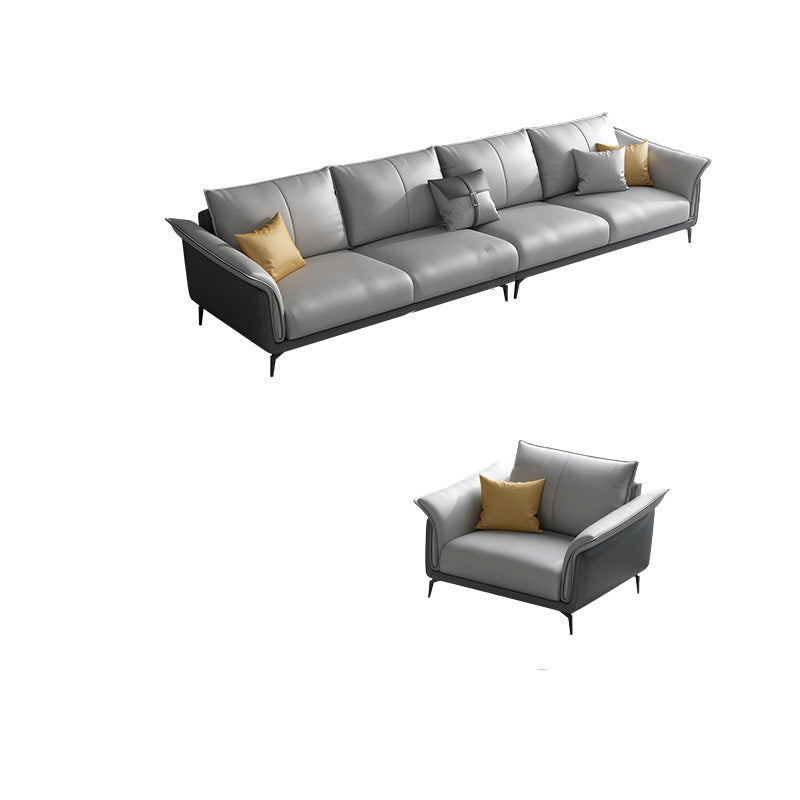 Tropischer 35 -Zoll -Sofa Stoff ausgestattet Armgrau Sitzgelegenheiten für Wohnzimmer