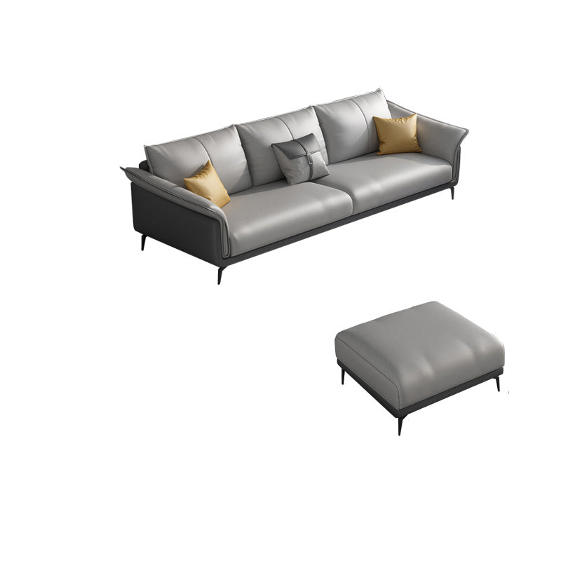 Tropischer 35 -Zoll -Sofa Stoff ausgestattet Armgrau Sitzgelegenheiten für Wohnzimmer