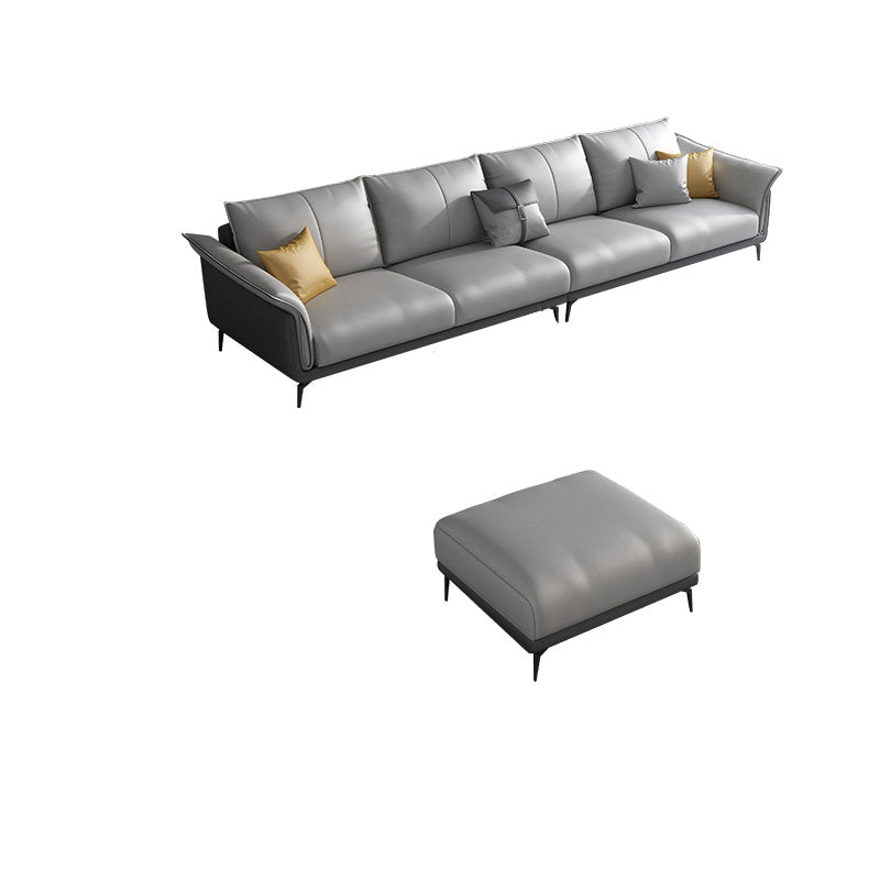 Tropischer 35 -Zoll -Sofa Stoff ausgestattet Armgrau Sitzgelegenheiten für Wohnzimmer