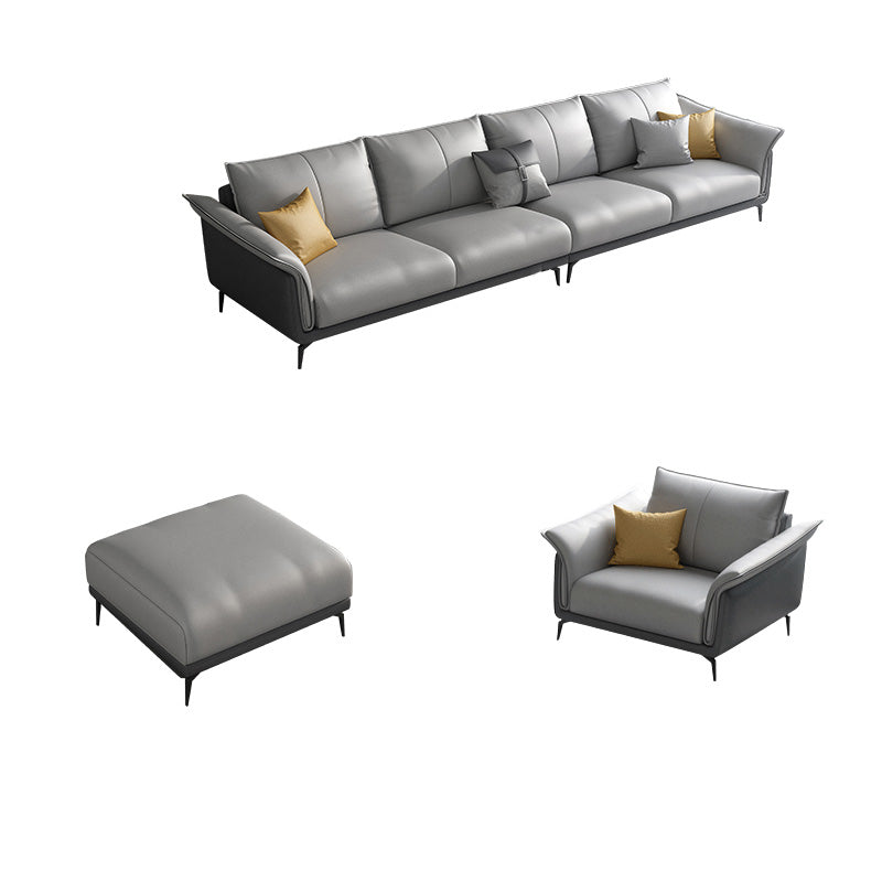 Tropischer 35 -Zoll -Sofa Stoff ausgestattet Armgrau Sitzgelegenheiten für Wohnzimmer