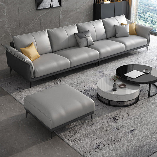 Tropischer 35 -Zoll -Sofa Stoff ausgestattet Armgrau Sitzgelegenheiten für Wohnzimmer