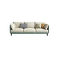 Glam Living Room 3-seater Sofa Leather Pillow Top Arm Seating Green-White Tech Cloth Clearhalo 'furn' 'furn_sofas' 'Furniture' 'Living Room Furniture' 'Sofa' 'sofas' 6607116