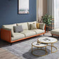 Glam Living Room 3-seater Sofa Leather Pillow Top Arm Seating Clearhalo 'furn' 'furn_sofas' 'Furniture' 'Living Room Furniture' 'Sofa' 'sofas' 6607117