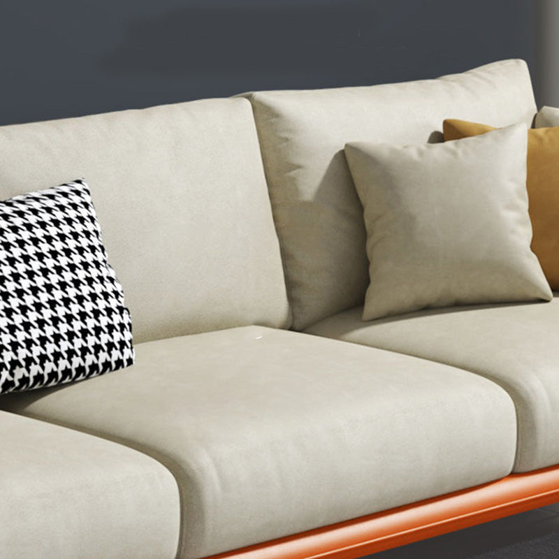 Glam Living Room 3-seater Sofa Leather Pillow Top Arm Seating Clearhalo 'furn' 'furn_sofas' 'Furniture' 'Living Room Furniture' 'Sofa' 'sofas' 6607123