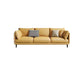 Glam Living Room 3-seater Sofa Leather Pillow Top Arm Seating Light Brown Tech Cloth Clearhalo 'furn' 'furn_sofas' 'Furniture' 'Living Room Furniture' 'Sofa' 'sofas' 6607124