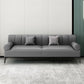 Industrial Living Room Sofa Leather Rolled Arm Black Seating