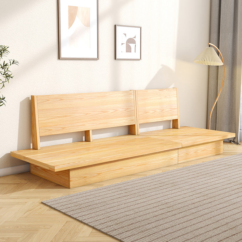 Scandinavische stoffen woonkamer bank losse rug witte zitplaatsen