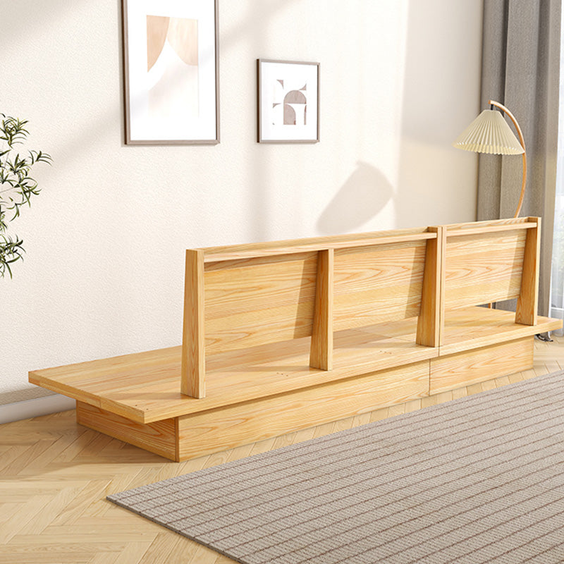 Scandinavische stoffen woonkamer bank losse rug witte zitplaatsen