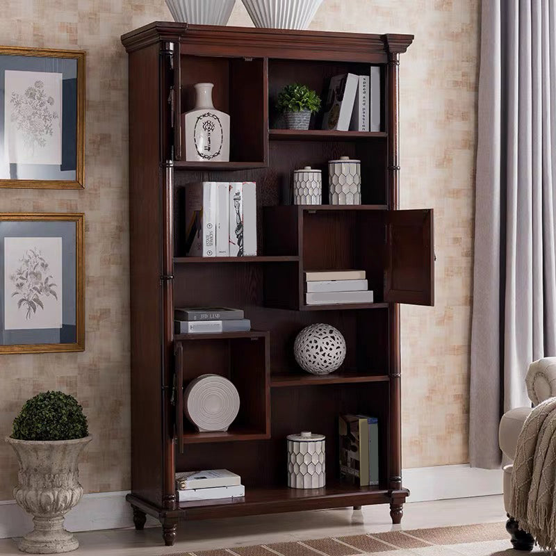 Industrial Rectangle Cabinet with 3 Doors and Shelves in Solid Wood Clearhalo 'Cabinets & Chests' 'cabinets_chests' 'furn' 'furn_cabinets_chests' 'Furniture' 'Living Room Furniture' 6607332