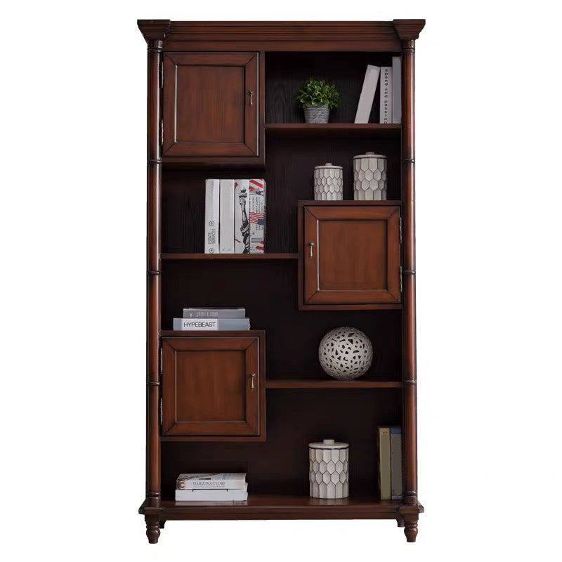 Industrial Rectangle Cabinet with 3 Doors and Shelves in Solid Wood Clearhalo 'Cabinets & Chests' 'cabinets_chests' 'furn' 'furn_cabinets_chests' 'Furniture' 'Living Room Furniture' 6607335