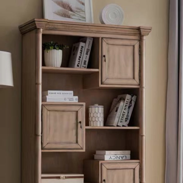 Industrial Rectangle Cabinet with 3 Doors and Shelves in Solid Wood Clearhalo 'Cabinets & Chests' 'cabinets_chests' 'furn' 'furn_cabinets_chests' 'Furniture' 'Living Room Furniture' 6607339