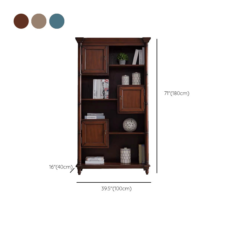 Industrial Rectangle Cabinet with 3 Doors and Shelves in Solid Wood Clearhalo 'Cabinets & Chests' 'cabinets_chests' 'furn' 'furn_cabinets_chests' 'Furniture' 'Living Room Furniture' 6607341