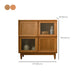 Mid-Century Modern Natural Cabinet with 4 Doors in Pine Wood Clearhalo 'Cabinets & Chests' 'cabinets_chests' 'furn' 'furn_cabinets_chests' 'Furniture' 'Living Room Furniture' 6607352