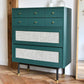 Contemporary Green Accent Chest with 8 Drawers and Straight Legs Clearhalo 'Cabinets & Chests' 'cabinets_chests' 'furn' 'furn_cabinets_chests' 'Furniture' 'Living Room Furniture' 6607390