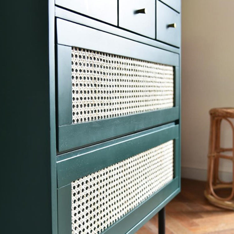 Contemporary Green Accent Chest with 8 Drawers and Straight Legs Clearhalo 'Cabinets & Chests' 'cabinets_chests' 'furn' 'furn_cabinets_chests' 'Furniture' 'Living Room Furniture' 6607395