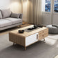 Table basse simple Natural 1 Table de cocktail moderne à 1 porte avec rangement