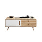 Table basse simple Natural 1 Table de cocktail moderne à 1 porte avec rangement