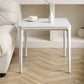 Mesa de centro Modernism Sate Top Mesa de cóctel rectangular de 4 patas en blanco