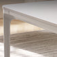 Mesa de centro Modernism Sate Top Mesa de cóctel rectangular de 4 patas en blanco