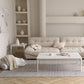 Mesa de centro Modernism Sate Top Mesa de cóctel rectangular de 4 patas en blanco