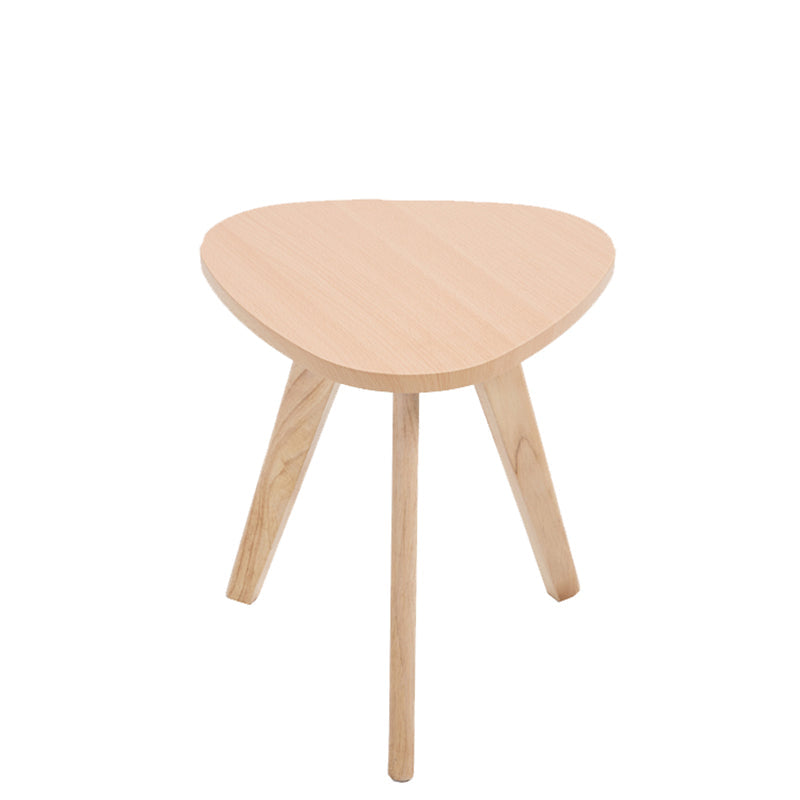 Contemporary Wooden Cocktail Table Round / Square / Triangle Top Coffee Table 16"L x 16"W x 18"H Natural Triangle Clearhalo 'Coffee & Accent Tables' 'Coffee Tables' 'coffee_tables' 'furn' 'furn_coffee_tables' 'Furniture' 'Living Room Furniture' 6607463