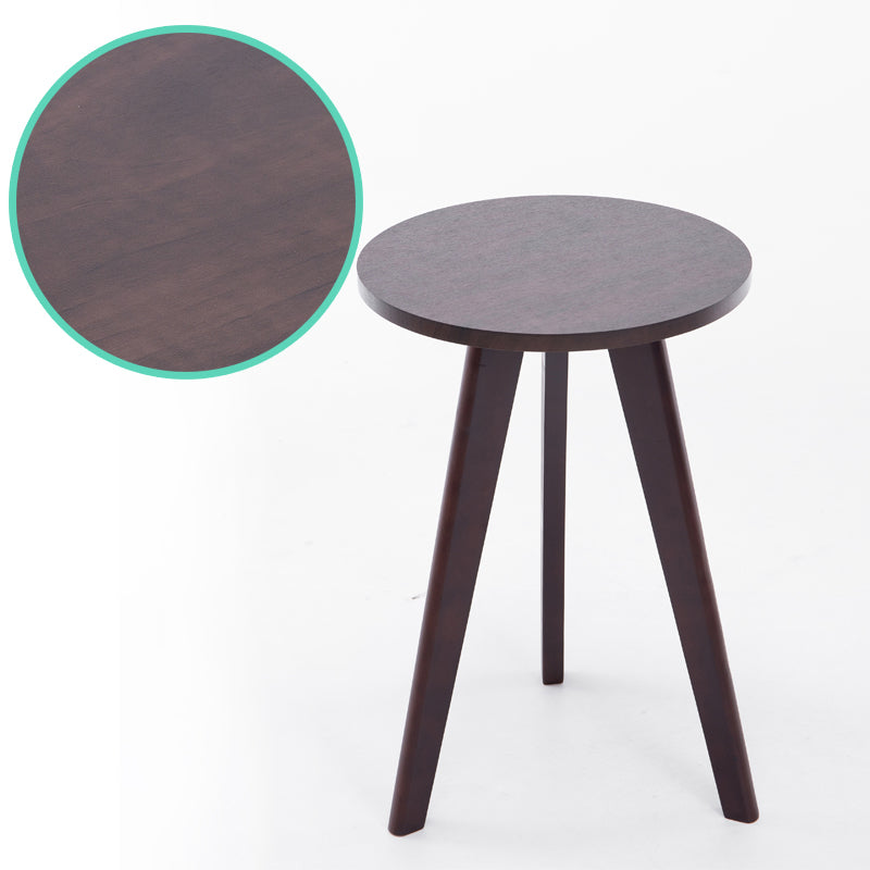 Contemporary Wooden Cocktail Table Round / Square / Triangle Top Coffee Table 15.7"L x 15.7"W x 23.6"H Black Round Clearhalo 'Coffee & Accent Tables' 'Coffee Tables' 'coffee_tables' 'furn' 'furn_coffee_tables' 'Furniture' 'Living Room Furniture' 6607467