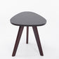 Contemporary Wooden Cocktail Table Round / Square / Triangle Top Coffee Table 16"L x 16"W x 18"H Black Triangle Clearhalo 'Coffee & Accent Tables' 'Coffee Tables' 'coffee_tables' 'furn' 'furn_coffee_tables' 'Furniture' 'Living Room Furniture' 6607475